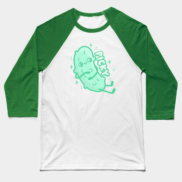 Picky Pickle Baseball T-Shirt by sadsquatch